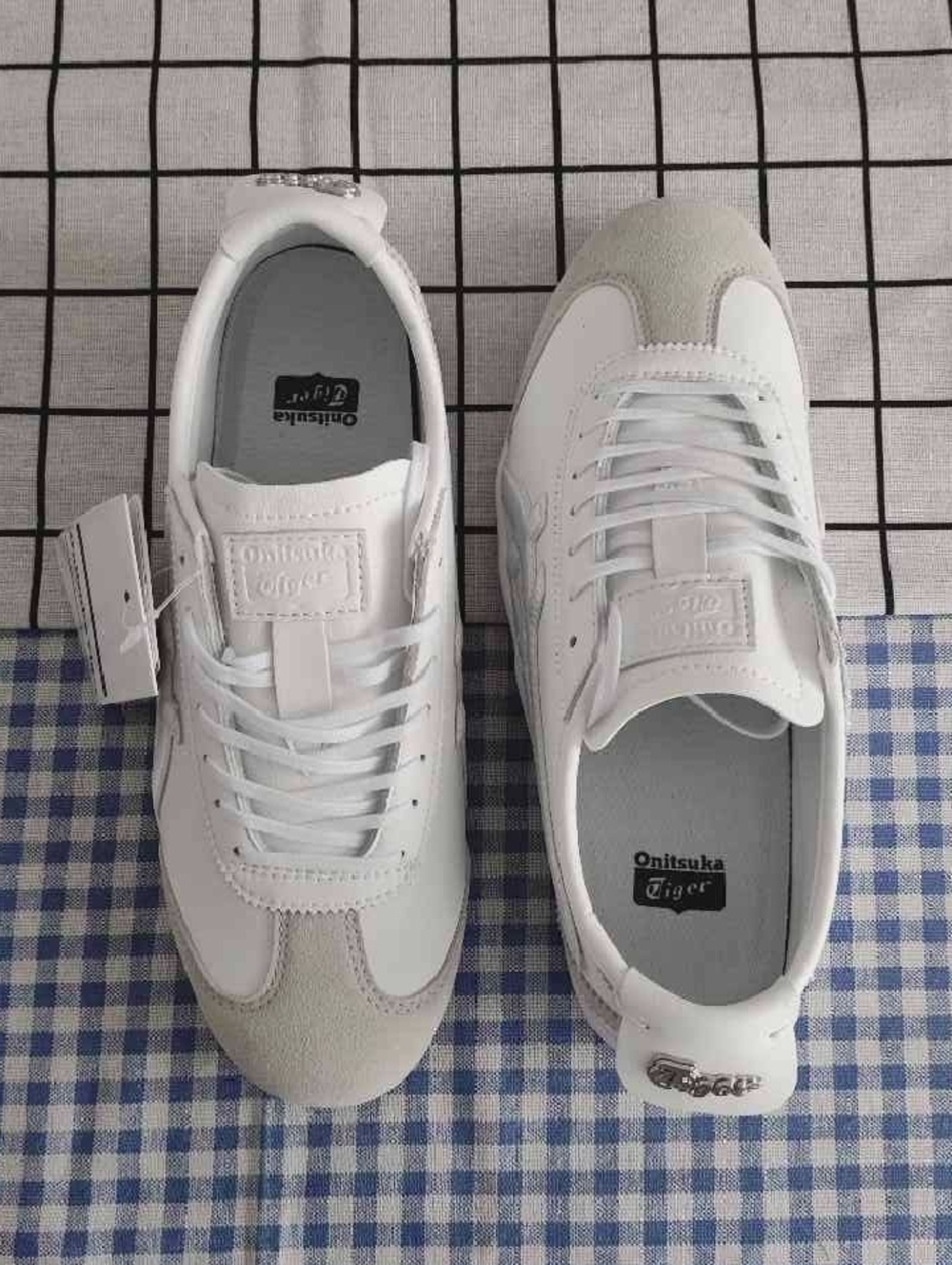 Onitsuka Tiger by Asics White and Light Gray Men’s Sneakers - Picture 1 of 6